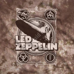 Zeppelin Poster Tie-Dye T-Shirt -Pink Floyd shop 11816f artwork 05198.1642187743