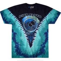 Pink Floyd Pulse V Tie-Dye T-Shirt -Pink Floyd shop 11831f 02111.1488401410