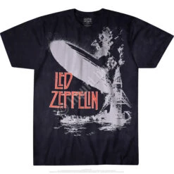 Exploding Zeppelin Tie-Dye T-Shirt -Pink Floyd shop 11851f 49406.1488904343