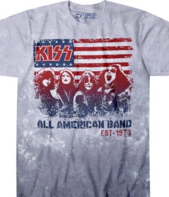 KISS All American Band Tie-Dye T-Shirt