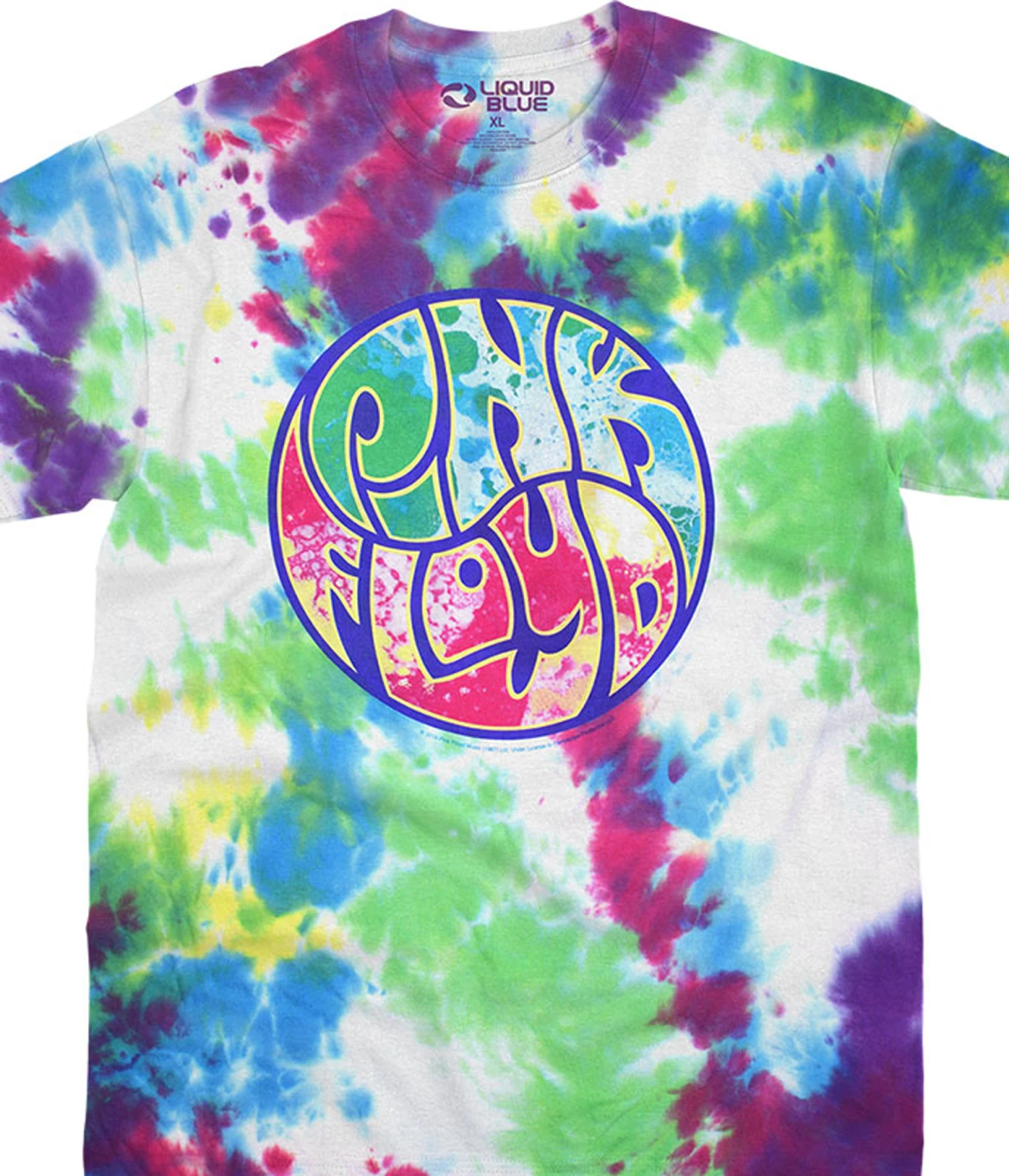 Pink Floyd Liquid Light Show Tie-Dye T-Shirt 1 Pink Floyd Liquid Light Show Tie-Dye T-Shirt