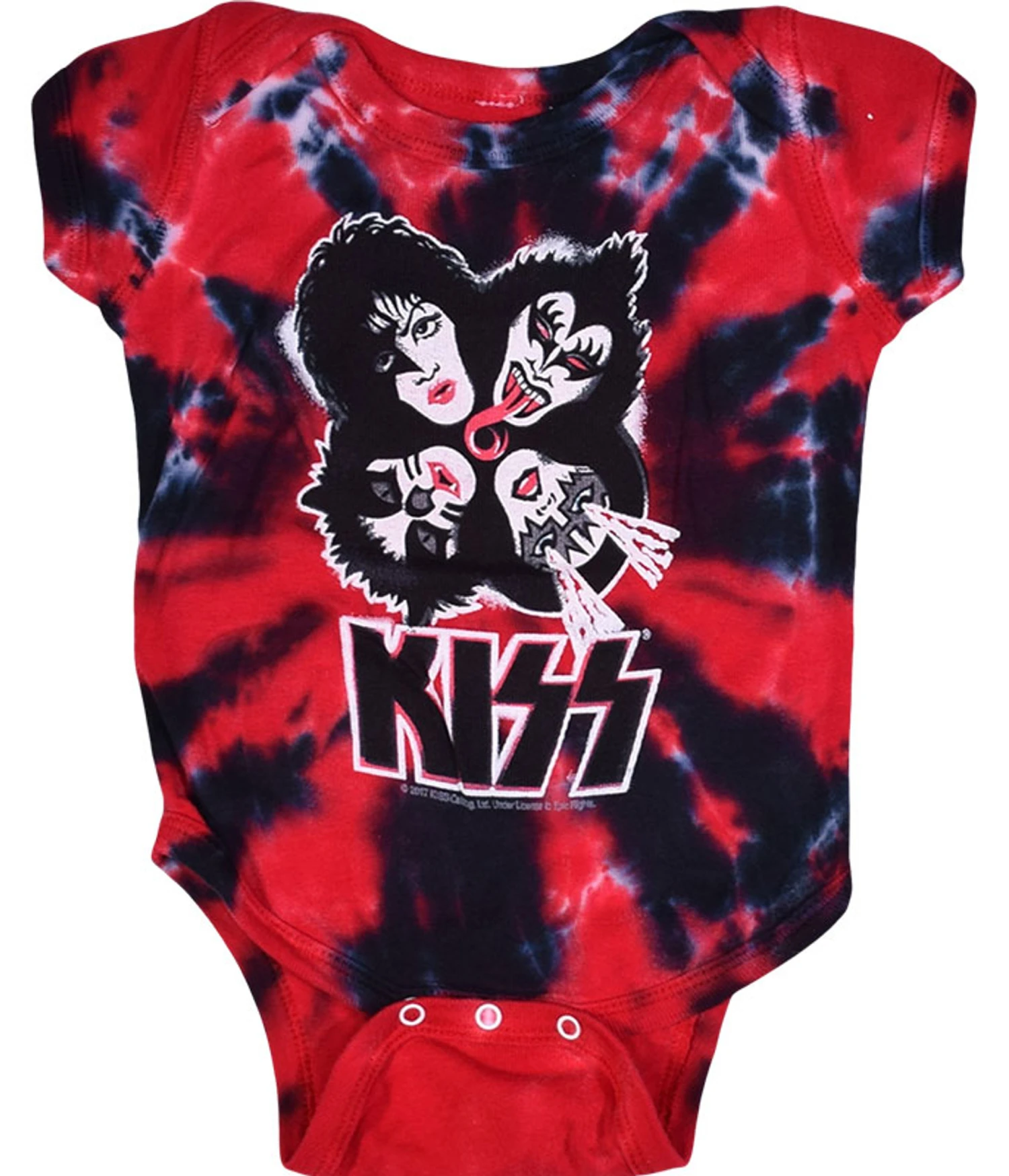 KISS Burst Tie-Dye Onesie 1 KISS Burst Tie-Dye Onesie