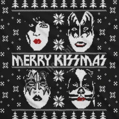 Merry KISSmas Black T-Shirt -Pink Floyd shop 11934f artwork 52362.1638221488