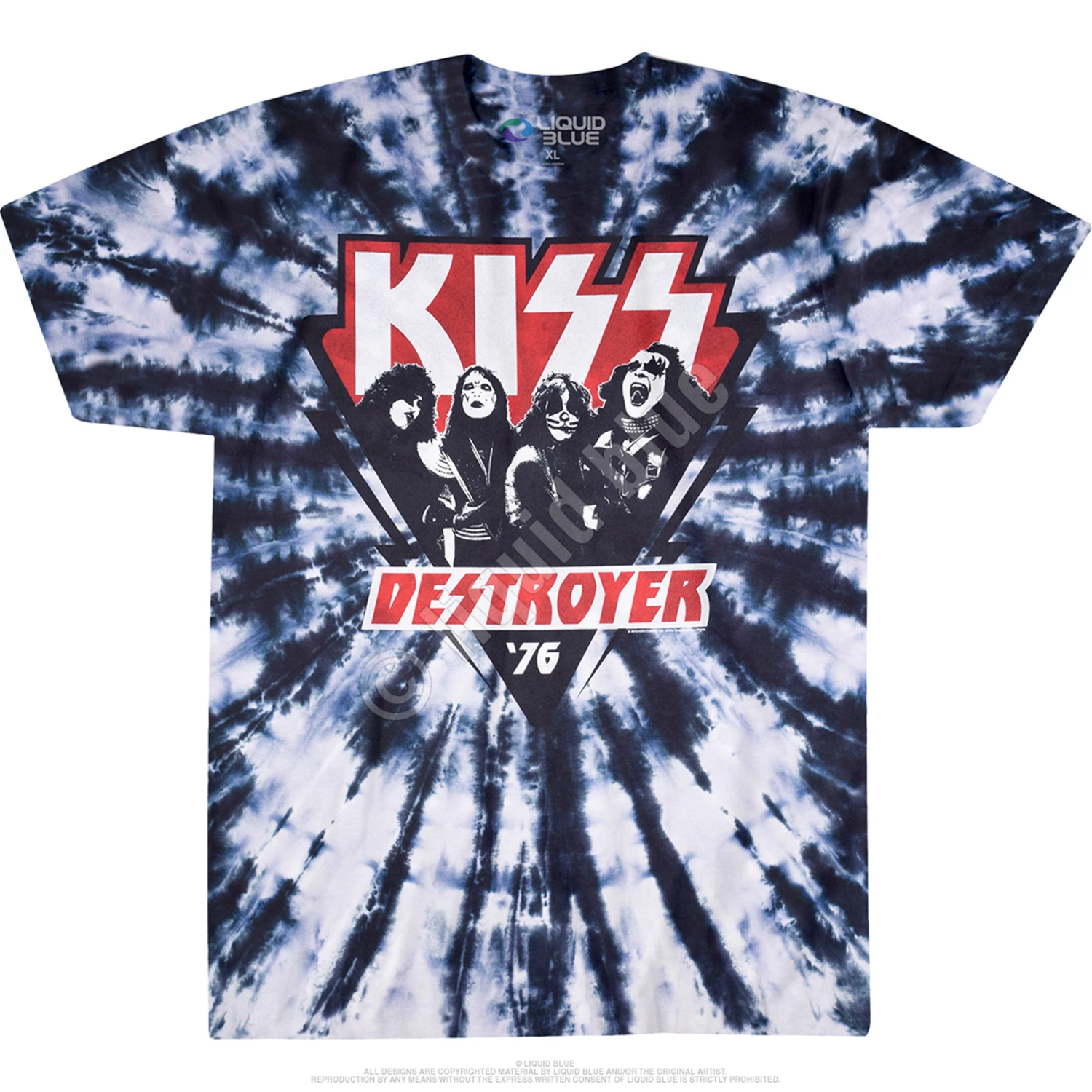 KISS Destroyer '76 Tie-Dye T-Shirt 3 KISS Destroyer '76 Tie-Dye T-Shirt - Image 3