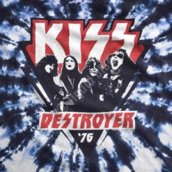KISS Destroyer '76 Tie-Dye T-Shirt 7 KISS Destroyer '76 Tie-Dye T-Shirt -Pink Floyd shop 11981f artwork 45222.1490385285