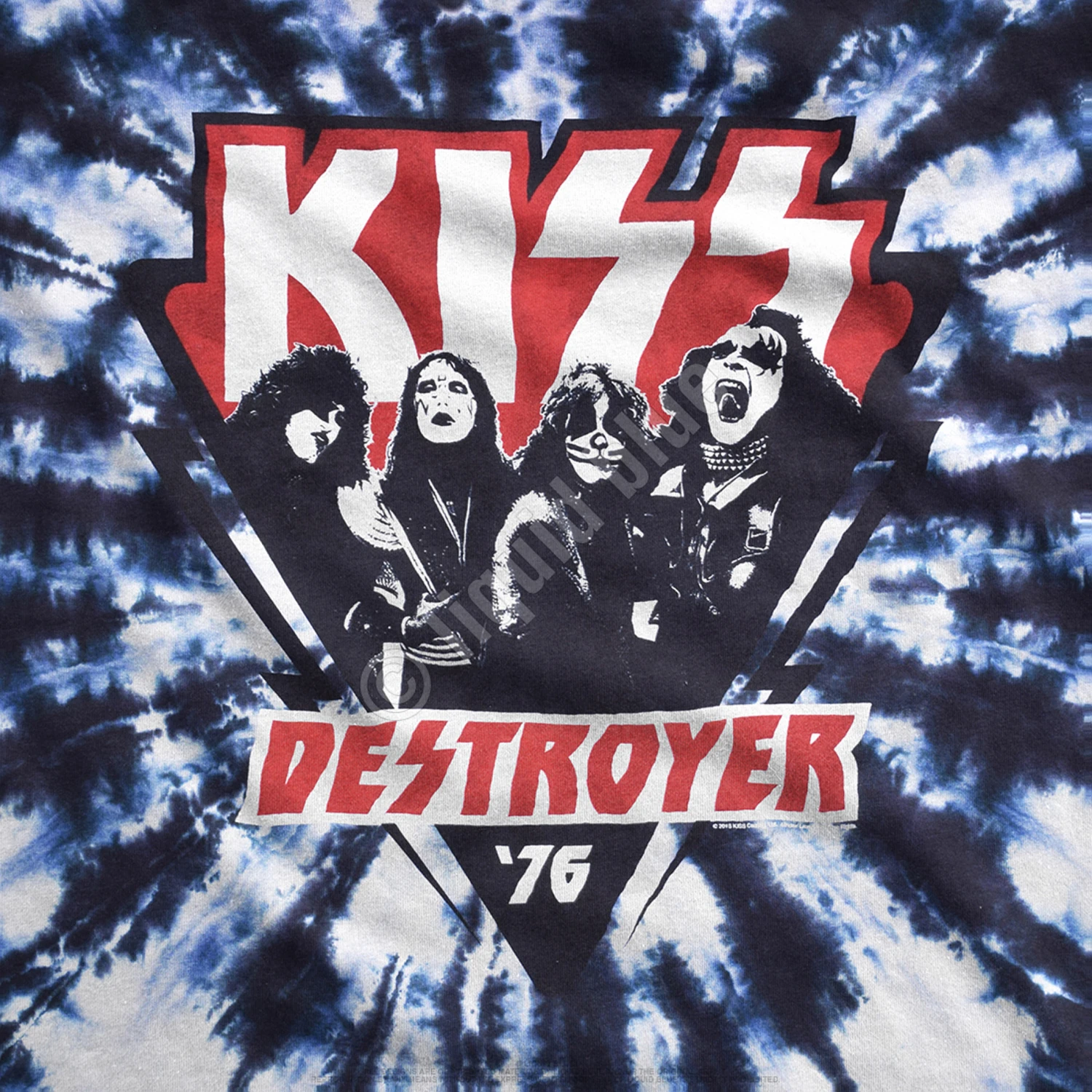 KISS Destroyer '76 Tie-Dye T-Shirt 4 KISS Destroyer '76 Tie-Dye T-Shirt - Image 4