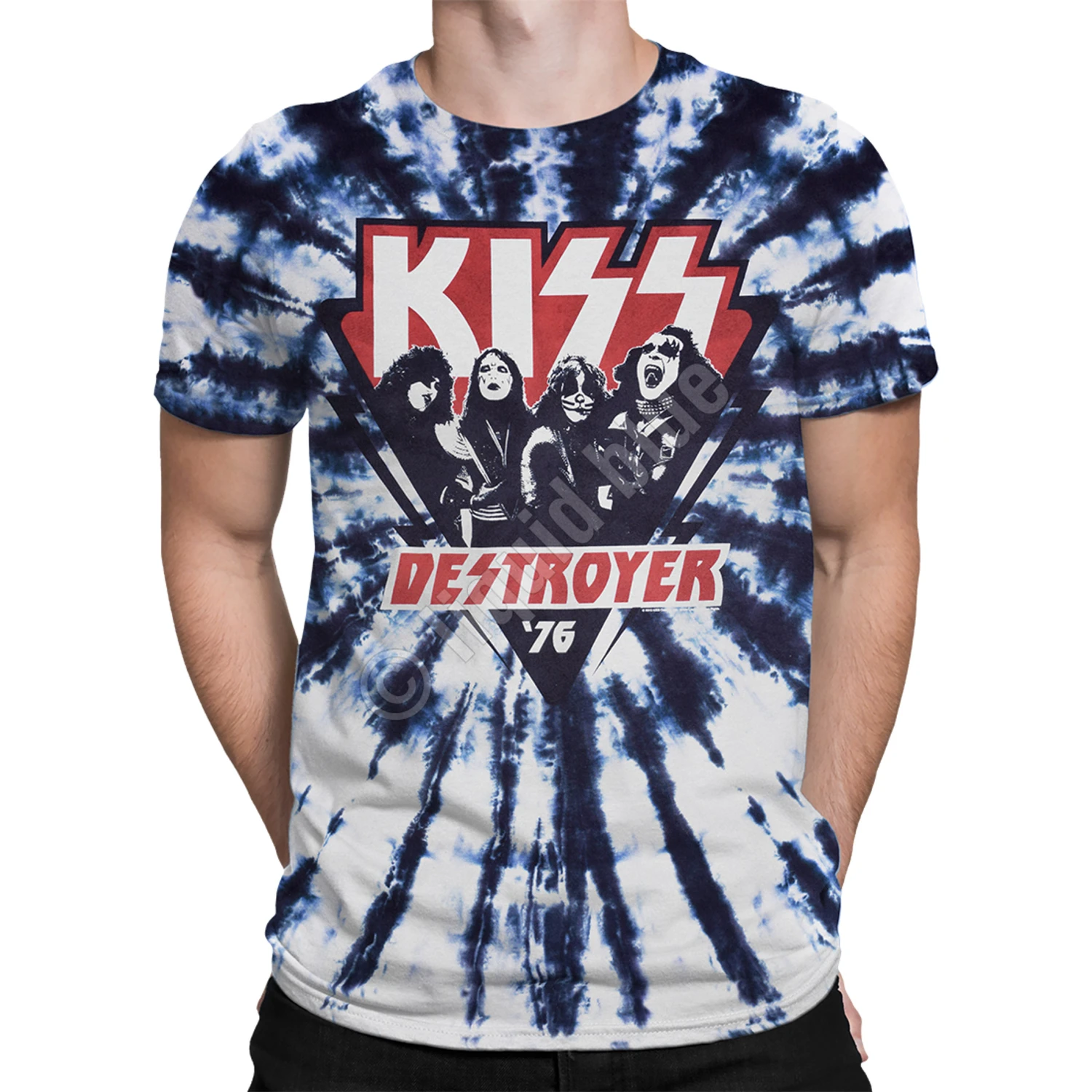 KISS Destroyer '76 Tie-Dye T-Shirt 2 KISS Destroyer '76 Tie-Dye T-Shirt - Image 2