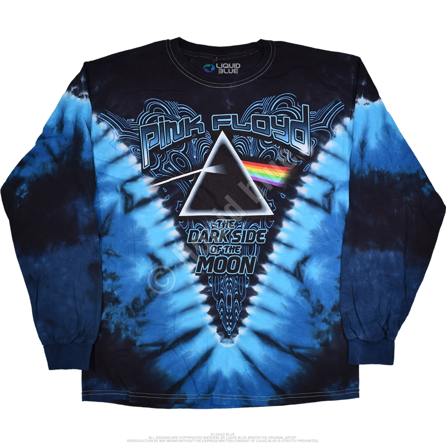 Pink Floyd Dark Side Of The Moon Tie-Dye Long Sleeve T-Shirt 3 Pink Floyd Dark Side Of The Moon Tie-Dye Long Sleeve T-Shirt - Image 3