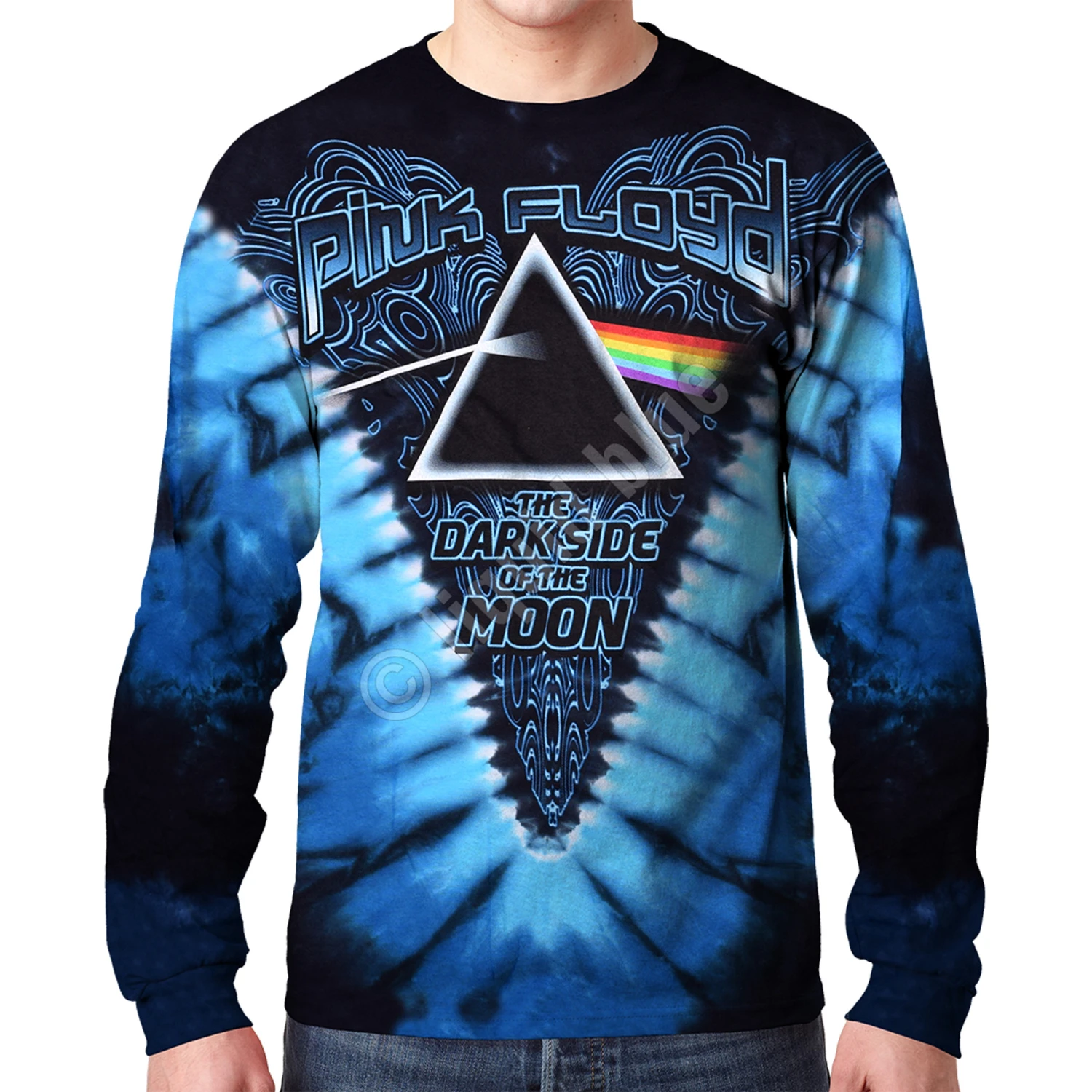 Pink Floyd Dark Side Of The Moon Tie-Dye Long Sleeve T-Shirt 2 Pink Floyd Dark Side Of The Moon Tie-Dye Long Sleeve T-Shirt - Image 2