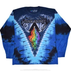 Pink Floyd Prism River Tie-Dye Long Sleeve T-Shirt 6 Pink Floyd Prism River Tie-Dye Long Sleeve T-Shirt -Pink Floyd shop 12840f 68616.1488401285