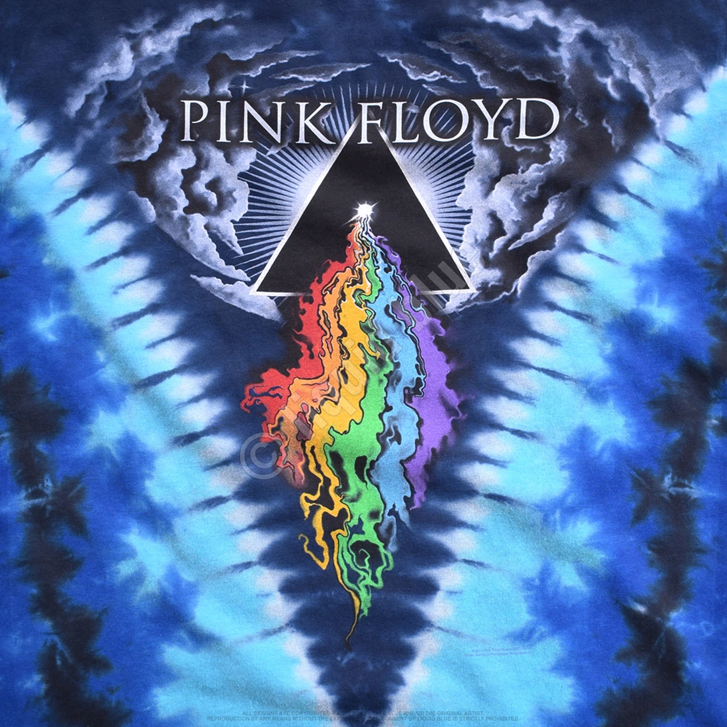 Pink Floyd Prism River Tie-Dye Long Sleeve T-Shirt 4 Pink Floyd Prism River Tie-Dye Long Sleeve T-Shirt - Image 4