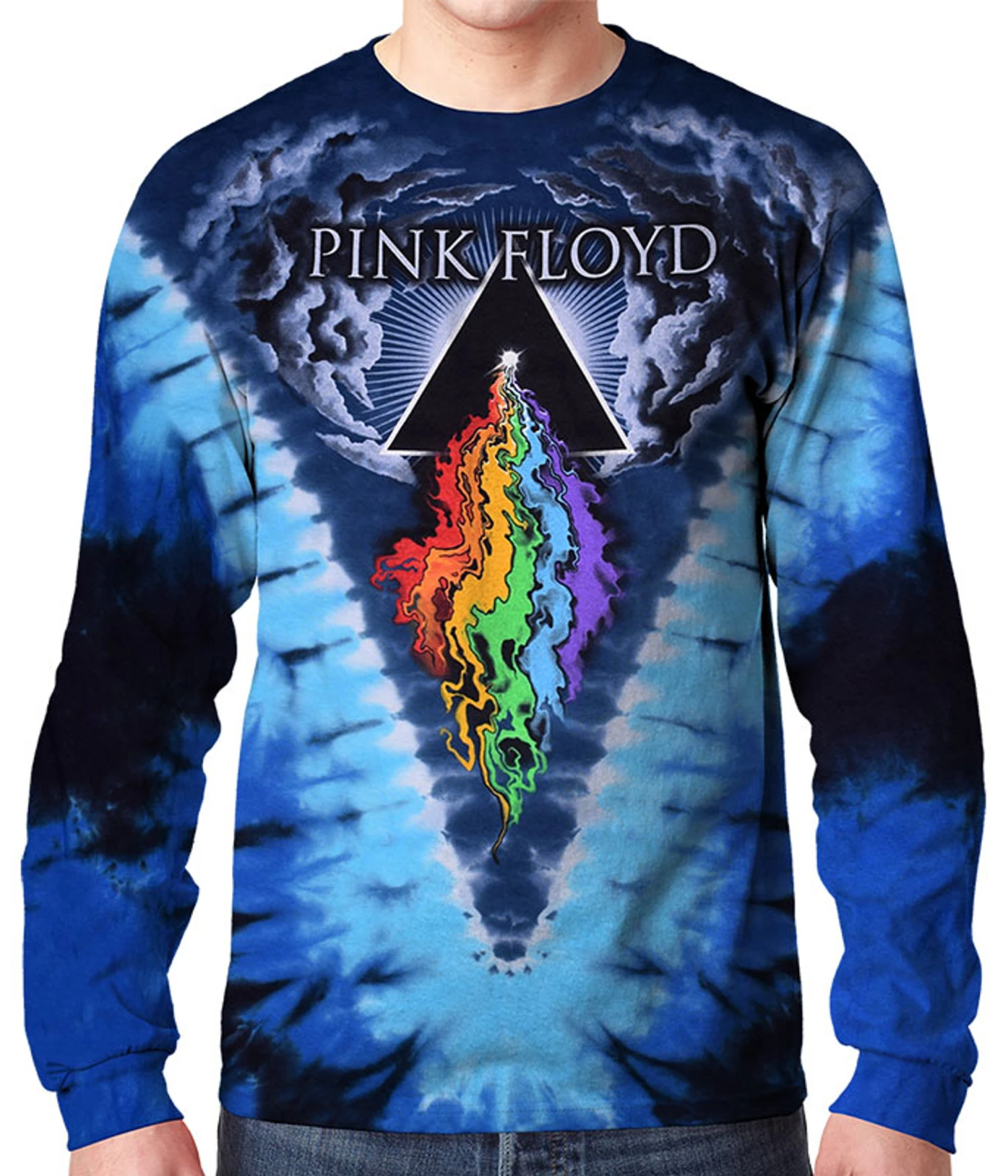 Pink Floyd Prism River Tie-Dye Long Sleeve T-Shirt 1 Pink Floyd Prism River Tie-Dye Long Sleeve T-Shirt
