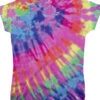 Rainbow Nebula Unprinted Juniors Long Length Tie-Dye T-Shirt