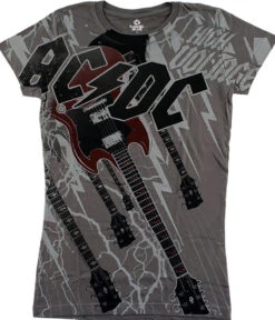 High Voltage Grey Juniors Long Length T-Shirt