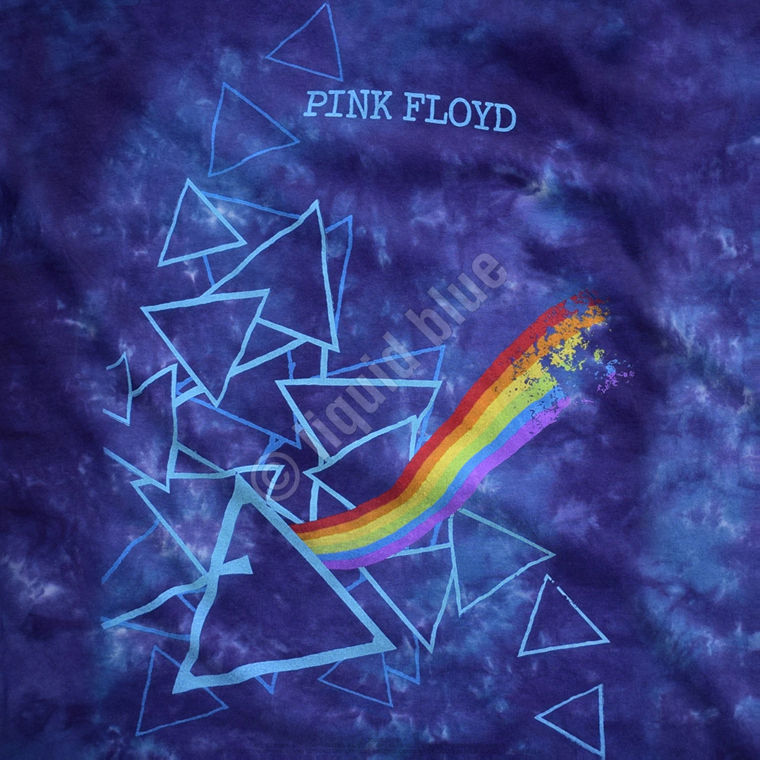 Pink Floyd Prisms Tie-Dye Juniors Long Length T-Shirt 4 Pink Floyd Prisms Tie-Dye Juniors Long Length T-Shirt - Image 4