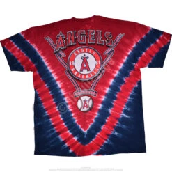 MLB Los Angeles Angels V Tie-Dye T-Shirt 5 MLB Los Angeles Angels V Tie-Dye T-Shirt -Pink Floyd shop 19141b 14848.1505338056