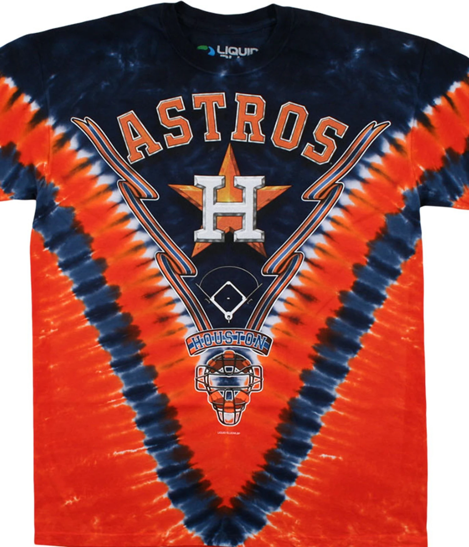 MLB Houston Astros V Tie-Dye T-Shirt 1 MLB Houston Astros V Tie-Dye T-Shirt