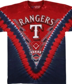 MLB Texas Rangers V Tie-Dye T-Shirt