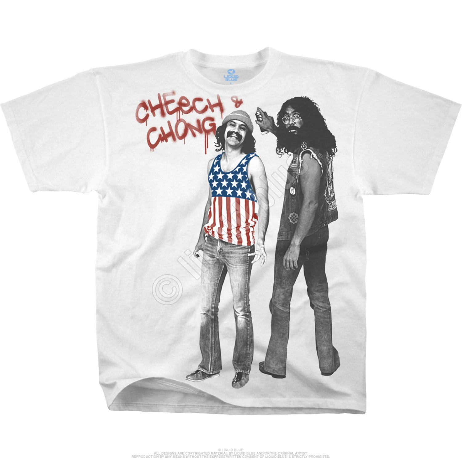 American Stoners White Athletic T-Shirt 2 American Stoners White Athletic T-Shirt - Image 2