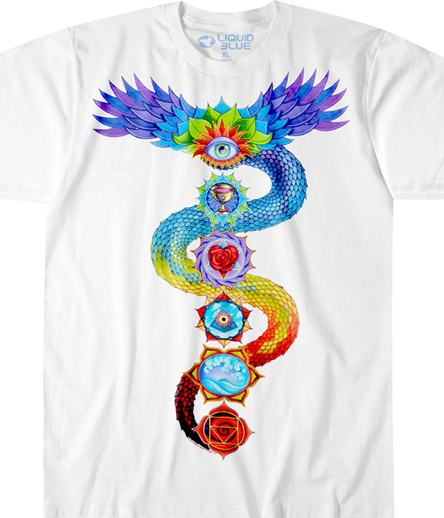 Chakra White Athletic T-Shirt 1 Chakra White Athletic T-Shirt