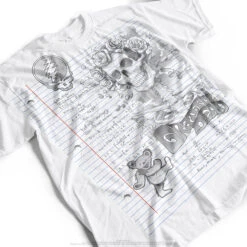 GD Sketch White Athletic T-Shirt -Pink Floyd shop 21307f perspective 39470.1503509579