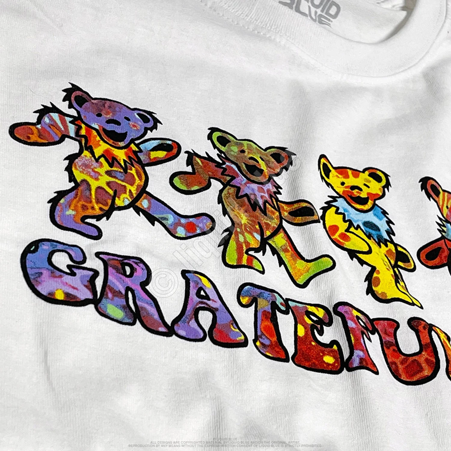 Tie-Dye Bears White T-Shirt 4 Tie-Dye Bears White T-Shirt - Image 4