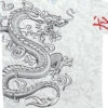 White Dragon White Athletic T-Shirt