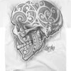 Skull De Luctus White T-Shirt
