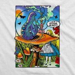 Alice Pop Art White T-Shirt -Pink Floyd shop 21782f artwork 25149.1655140050