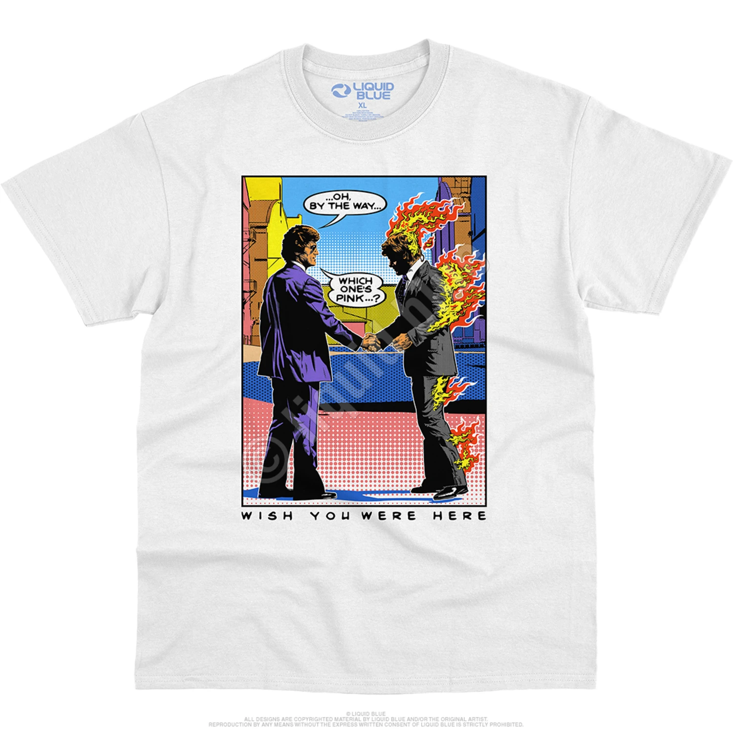 Pink Floyd WYWH Pop Art White T-Shirt 3 Pink Floyd WYWH Pop Art White T-Shirt - Image 3