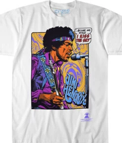 Hendrix Pop Art White T-Shirt