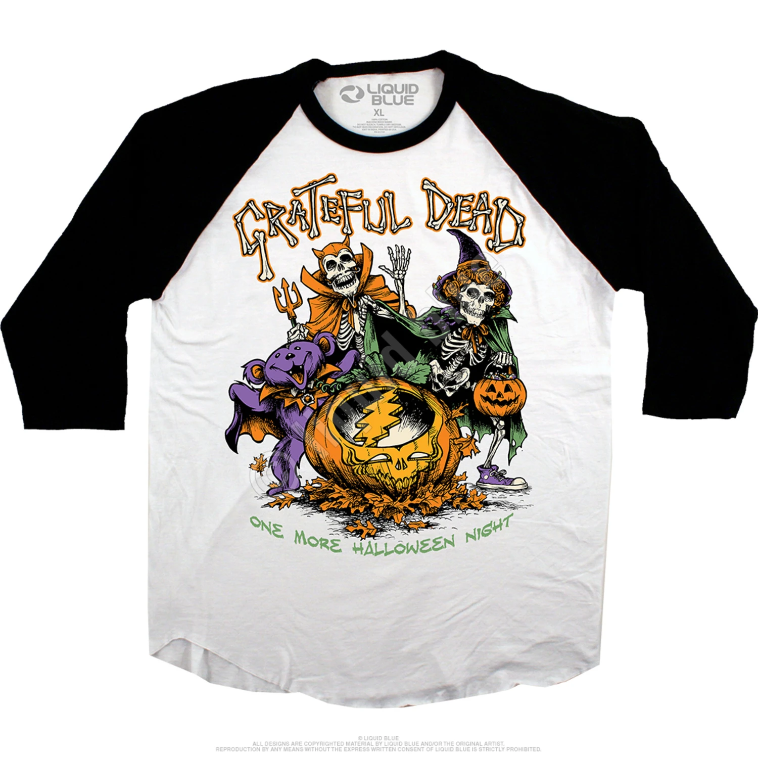 Steal Your Pumpkin Raglan Jersey T-Shirt 2 Steal Your Pumpkin Raglan Jersey T-Shirt - Image 2