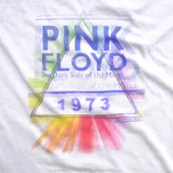 Pink Floyd Dark Side Mist White Womens Long Length T-Shirt -Pink Floyd shop 23807Wf artwork 78333.1488396757
