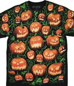 Pumpkin Pile Black T-Shirt