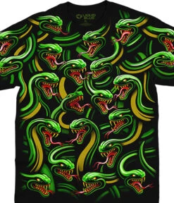 Snake Pile Black T-Shirt