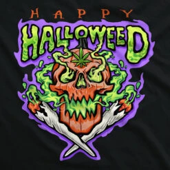 Halloweed Skull Black T-Shirt 5 Halloweed Skull Black T-Shirt -Pink Floyd shop 31245f artwork 52167.1665173937