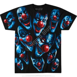 All Over Clowns Black T-Shirt -Pink Floyd shop 31273f 01077.1525885507