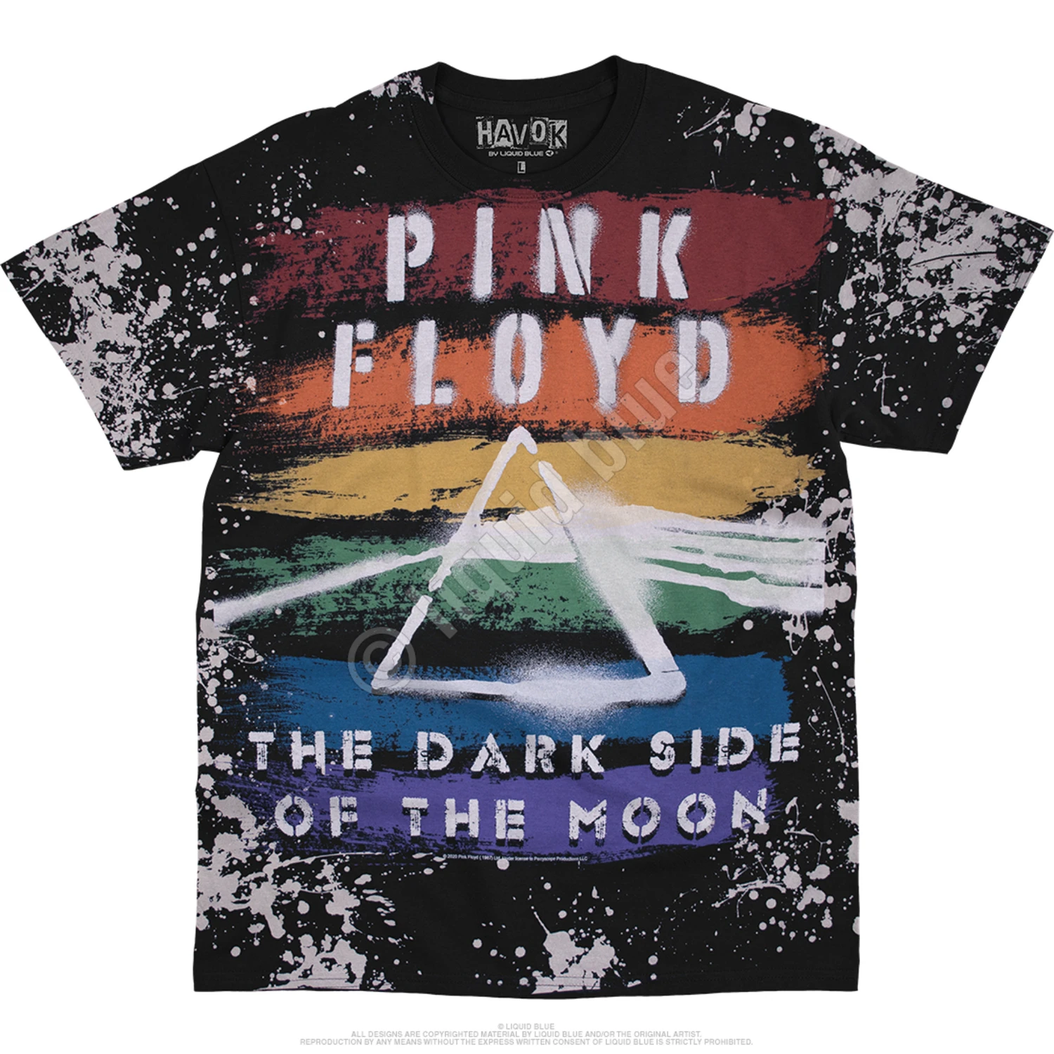 Pink Floyd Spectrum Havok Black T-Shirt 2 Pink Floyd Spectrum Havok Black T-Shirt - Image 2