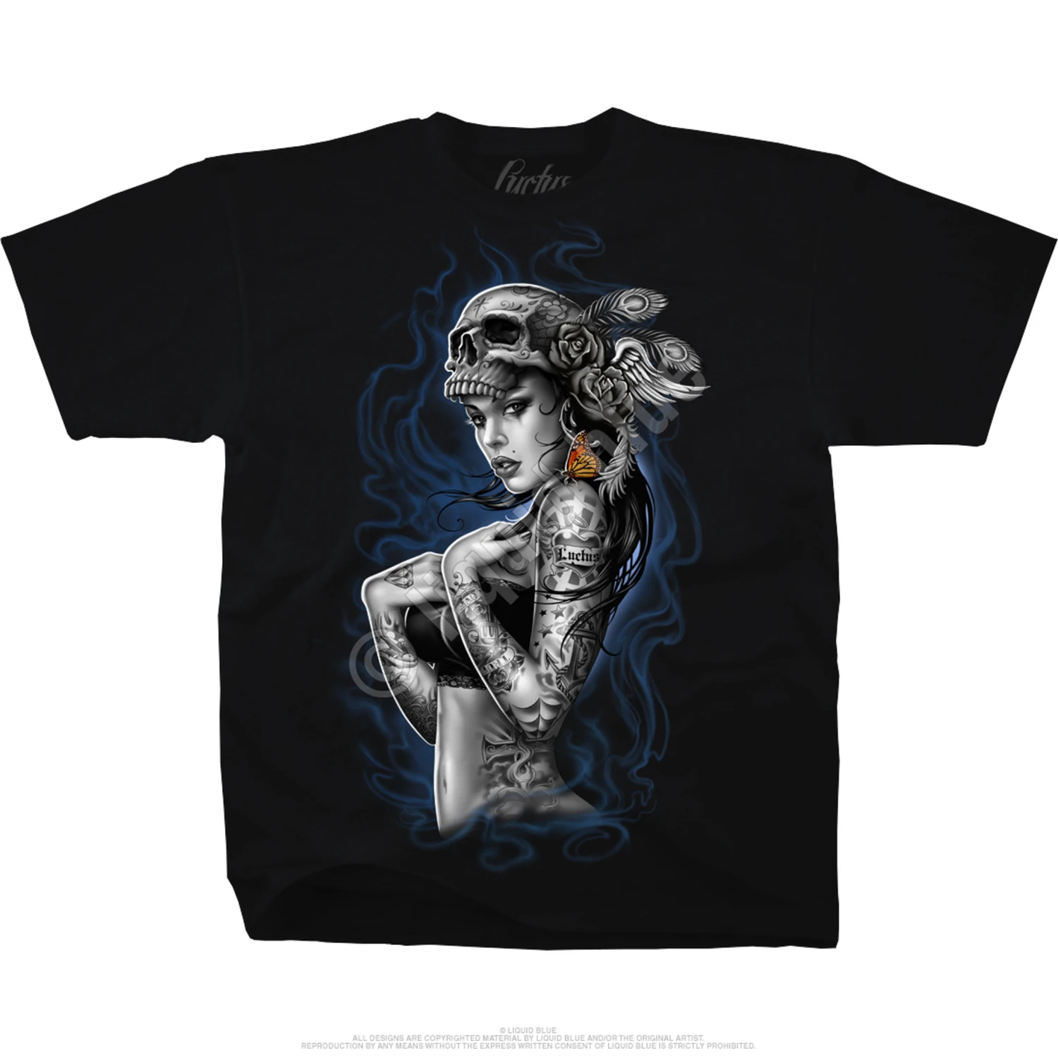 Smoke Tattoo Black T-Shirt 2 Smoke Tattoo Black T-Shirt - Image 2