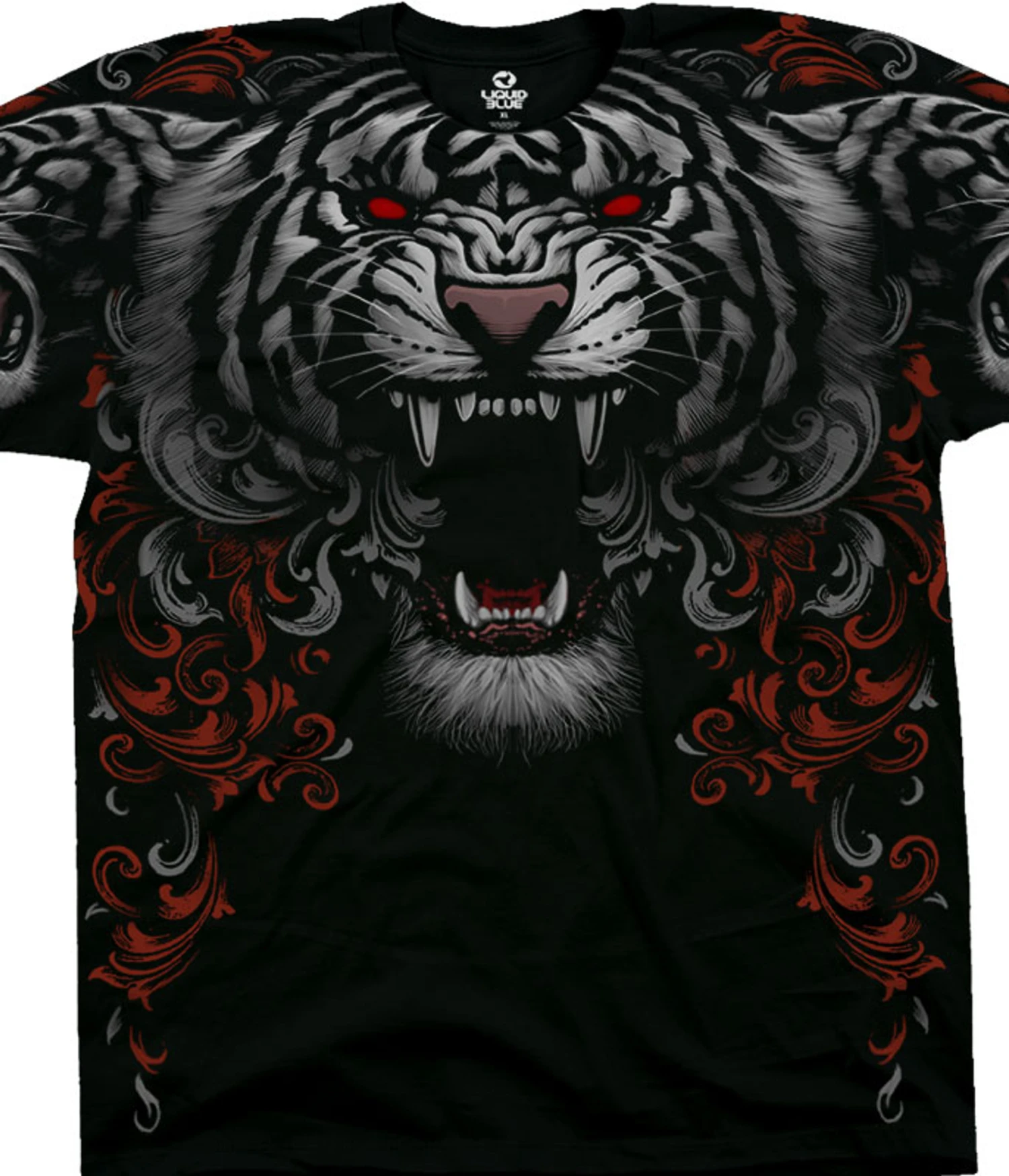 Three Tiger Roar Black T-Shirt 1 Three Tiger Roar Black T-Shirt