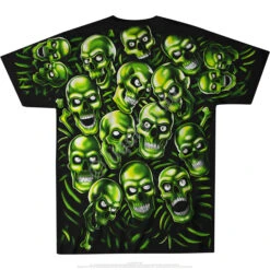 Skull Pile Green Black T-Shirt -Pink Floyd shop 31733b 18688.1636994830