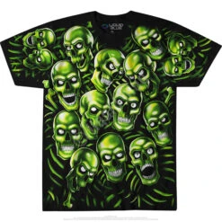 Skull Pile Green Black T-Shirt -Pink Floyd shop 31733f 99225.1636994830