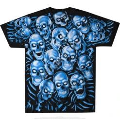 Skull Pile Blue Black T-Shirt 11 Skull Pile Blue Black T-Shirt -Pink Floyd shop 31736b 04393.1636997164