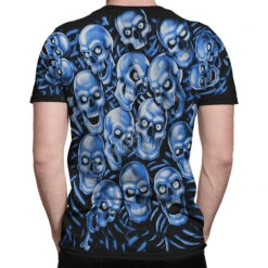Skull Pile Blue Black T-Shirt 9 Skull Pile Blue Black T-Shirt -Pink Floyd shop 31736b body 50932.1636997164