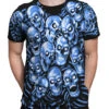 Skull Pile Blue Black T-Shirt