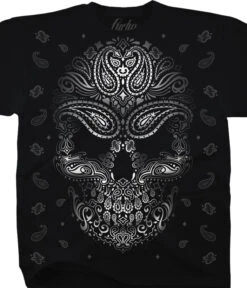 Bandana Skull Black T-Shirt