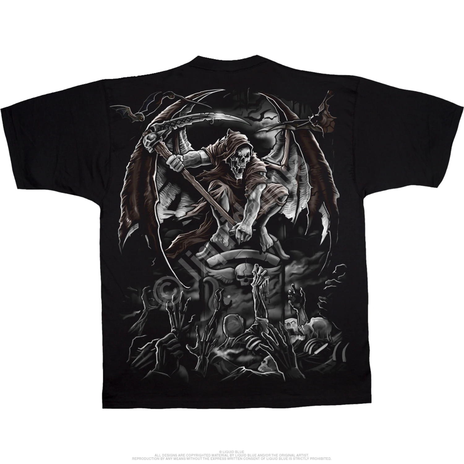 Gravestone Reaper Black T-Shirt 3 Gravestone Reaper Black T-Shirt - Image 3