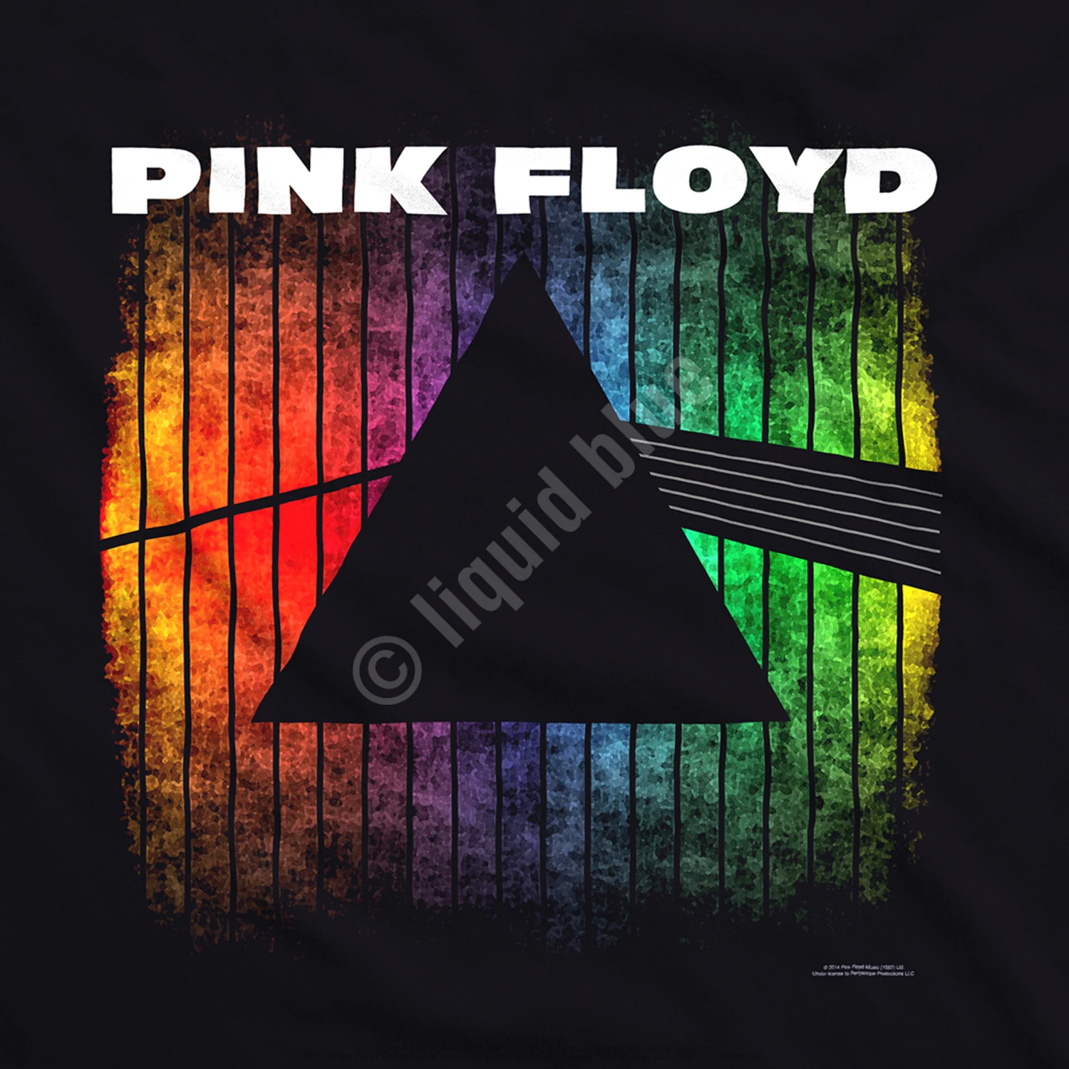 Pink Floyd Dark Side Silhouette Black Athletic T-Shirt 4 Pink Floyd Dark Side Silhouette Black Athletic T-Shirt - Image 4