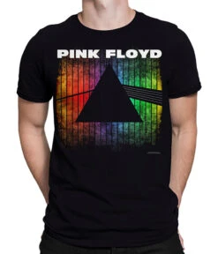 Pink Floyd Dark Side Silhouette Black Athletic T-Shirt
