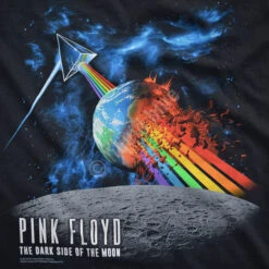 Pink Floyd Rainbow Attack Black T-Shirt -Pink Floyd shop 31814f artwork 51309.1633554704